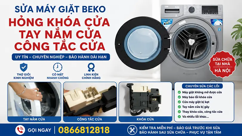 sua-may-giat-beko-khong-mo-duoc-cua