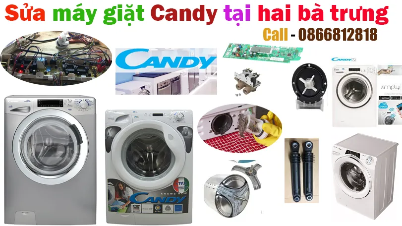 sửa chữa máy giặt Candy tại hai bà trưng