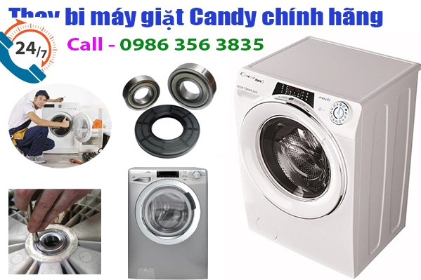 máy giặt Candy giặt vắt kêu to do hỏng bi