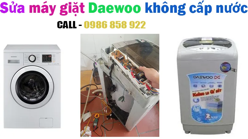 sửa máy giặt daewoo không cấp nước