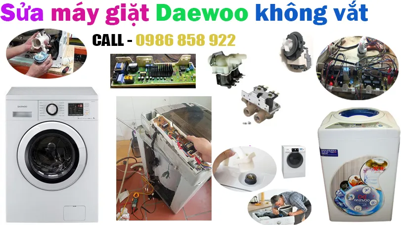 sửa máy giặt daewoo không vắt tại hà nội