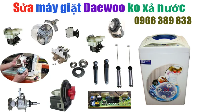 sửa máy giặt Daewoo không xả nước