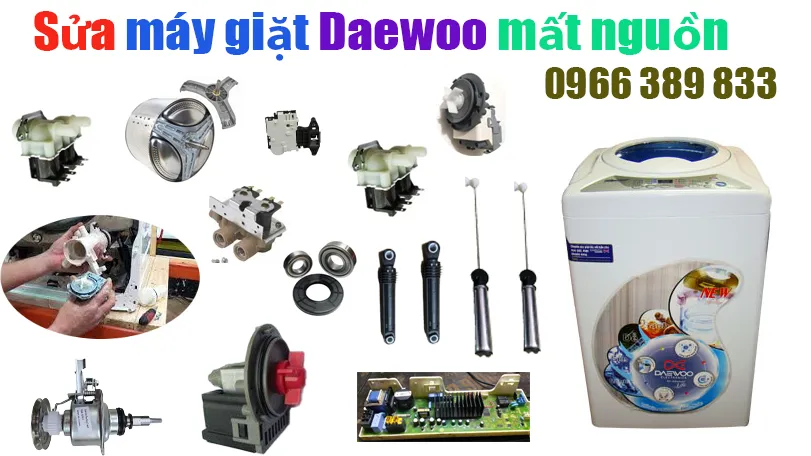sửa máy giặt Daewoo bị mất nguồn tại hà nội