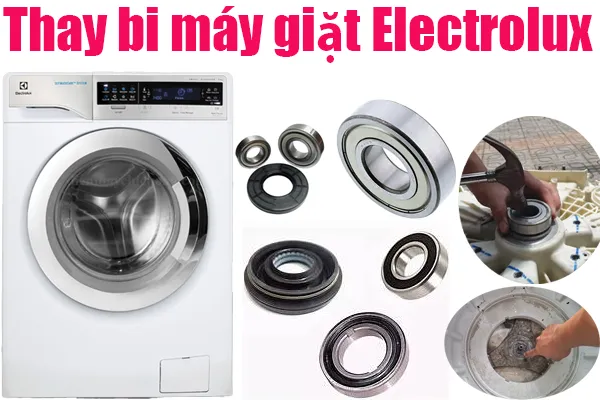 thay vòng bi máy giặt Electrolux tại nhà