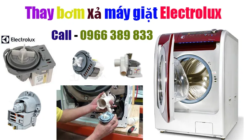 thay bơm xả cho máy giặt Electrolux