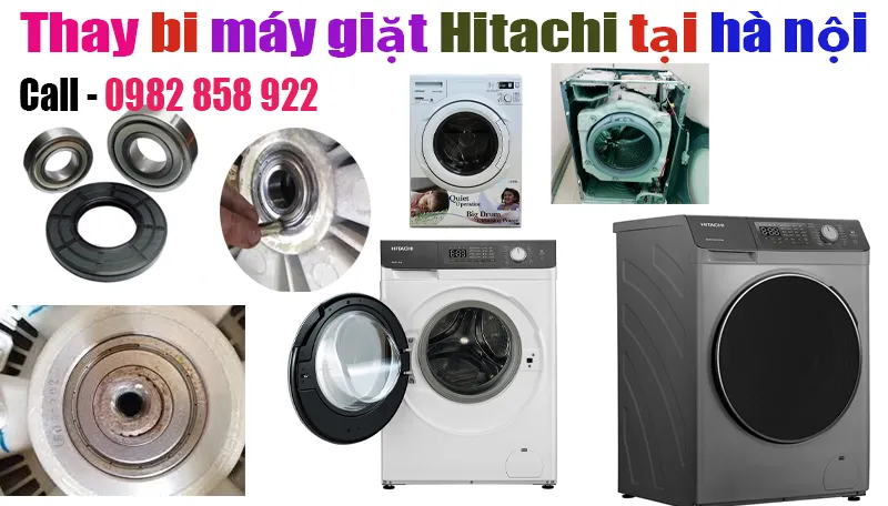 thay bi máy giặt Hitachi tại hà nội