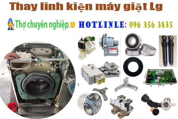 sửa máy giặt lg bị hỏng bi giặt kêu to