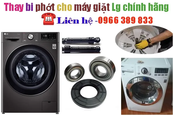 thay bi máy giặt Lg cửa ngang chính hãng