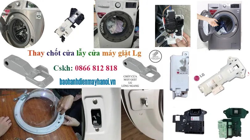 Thay khóa cửa máy giặt Lg tại Hà Nội