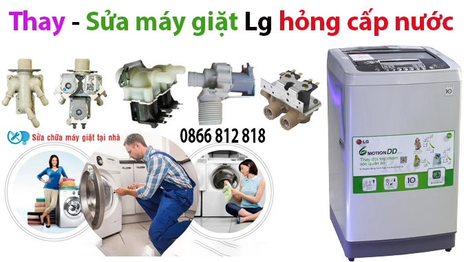 may giat lg hong cap nuoc , khong vao nuoc