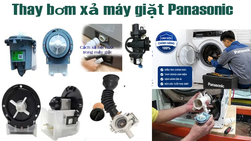 Thay bơm xả máy giặt panasonic tại Hà Nội