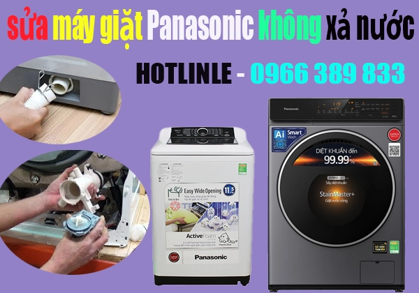 Sua may giat Panasonic khong bom nuoc ra ngoai duoc