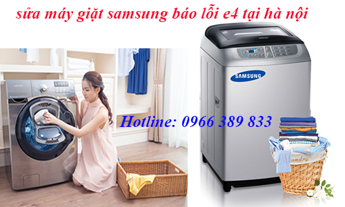 sửa máy giặt samsung báo lỗi E4 tại hà nội