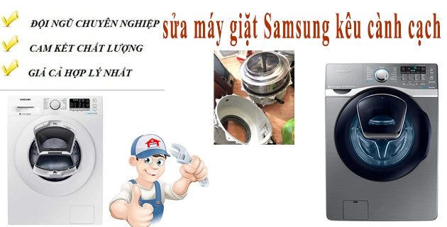 sua may giat samsung keu canh cach