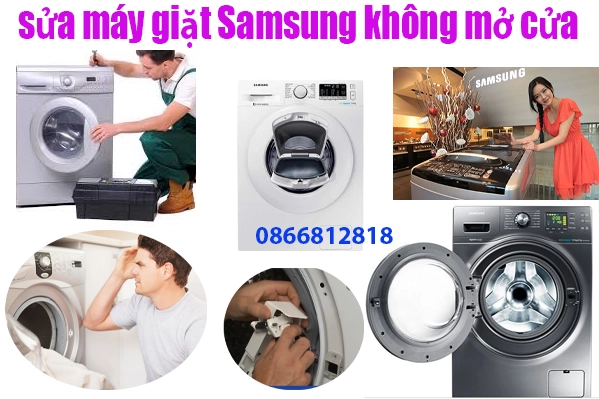 sua-may-giat-samsung-khong-mo-cua-bi-gay-canh-cua-ket-cua