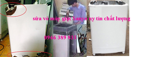 sửa vỏ làm vỏ máy giặt Sanyo tại hà nội