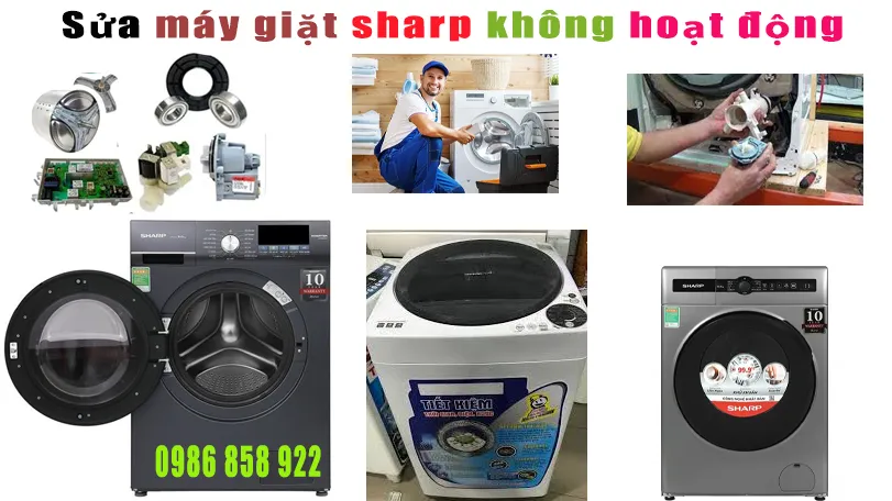 sửa máy giặt Sharp không hoạt động