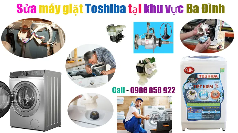 sủa máy giặt Toshiba tại khu vực tại Ba Đình