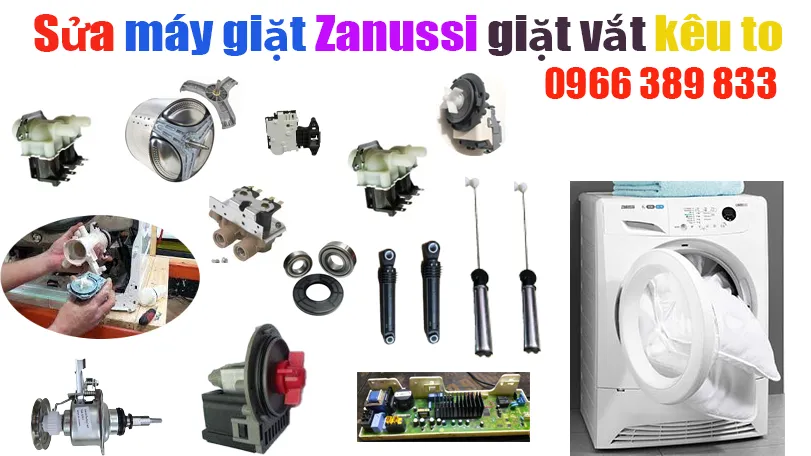 sửa máy giặt Zanussi kêu to khi vắt