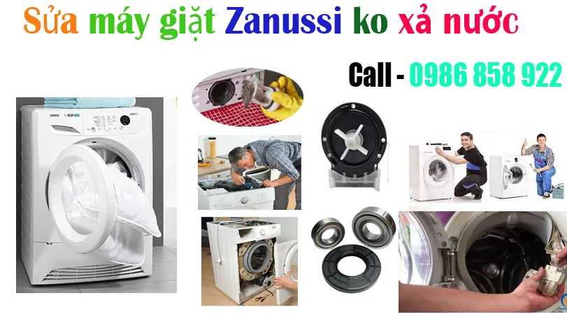 sửa máy giặt Zanussi không xả nước tại hà nội
