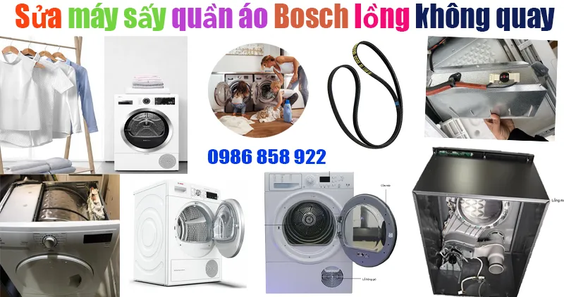 sửa máy sấy quần áo Bosch lồng không quay tại hà nội