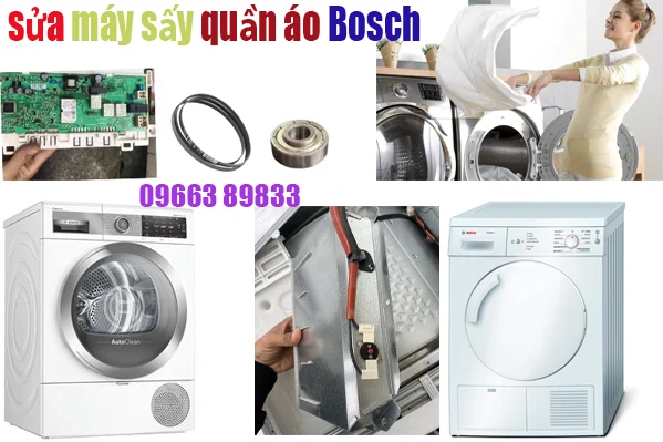 sửa máy sấy quần áo Bosch tại nhà 