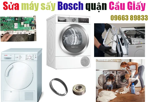 sửa máy sấy quần áo Bosch tại quận Cầu Giấy