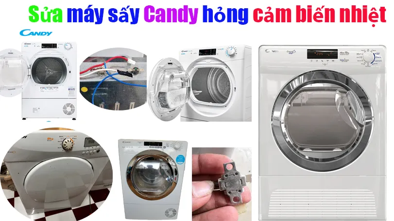 sửa máy sấy candy hỏng cảm biến nhiệt