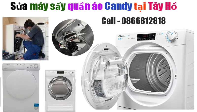 sửa máy sấy Candy tại quận tây hồ