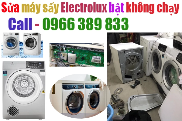 sửa máy sấy quần áo Electrolux bật không chạy tại hà nội