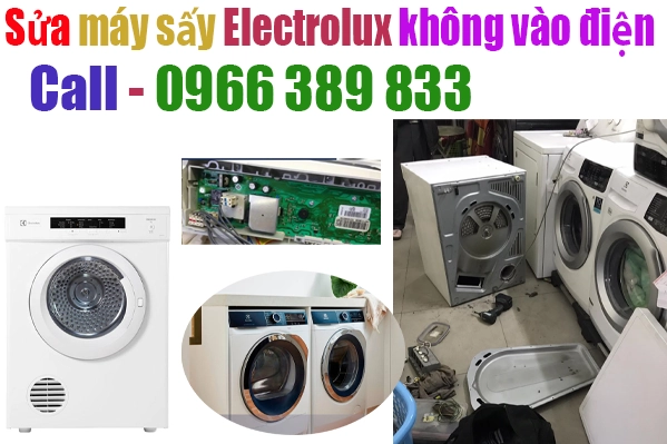 sửa máy sấy quần áo Electrolux bị mất nguồn tại hà nội