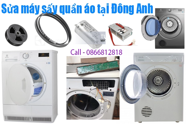 sửa máy sấy quần áo Electrolux tại Khu Vực Đông Anh