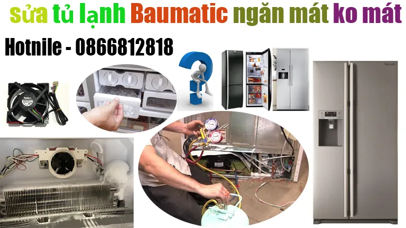 sửa tủ lạnh baumatic ngăn mát ko mát tại hà nội