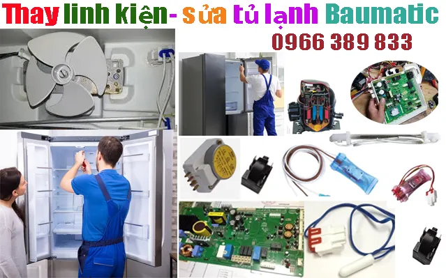 thay linh kiện tủ lạnh Baumatic tại hà nội