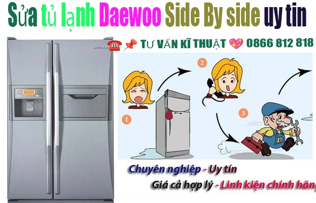 sua tu lanh daewoo side by side tai ha noi