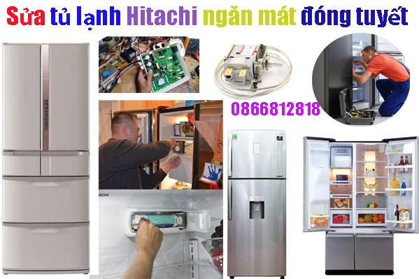 sửa tủ lạnh Hitachi ngăn mát bị đóng tuyết tại hà nội