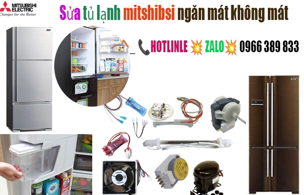 tu lanh mitsubishi ngan mat khong mat