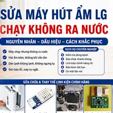 Sửa Máy Hút Ẩm LG Chạy Không Ra Nước